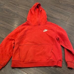 Nike Vibrant Red Pullover Hoodie size small youth 12:13